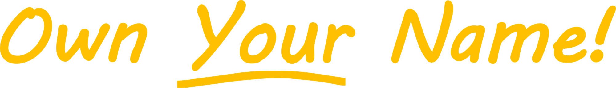 Own Your Name!